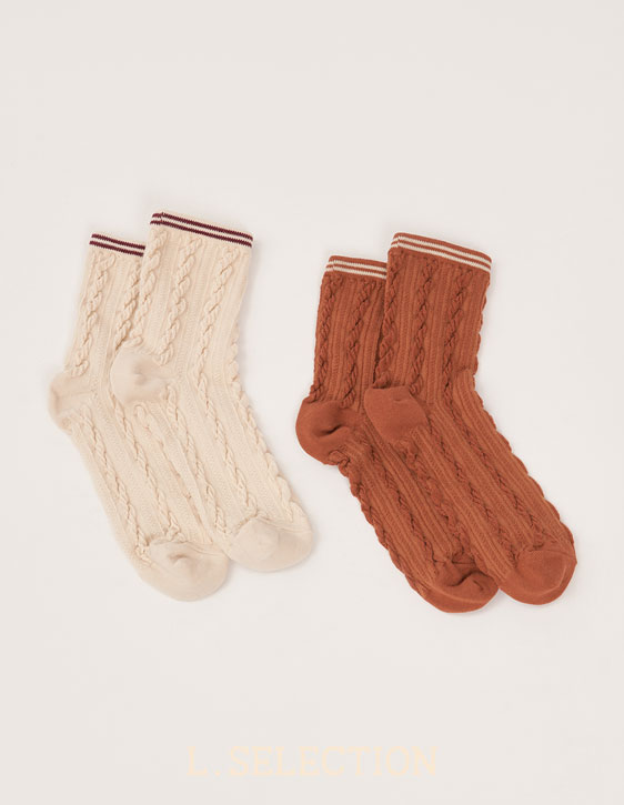 選品系列:二色針織運動襪