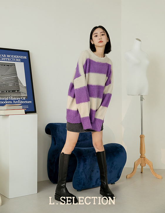 選品系列:條紋毛海毛衣